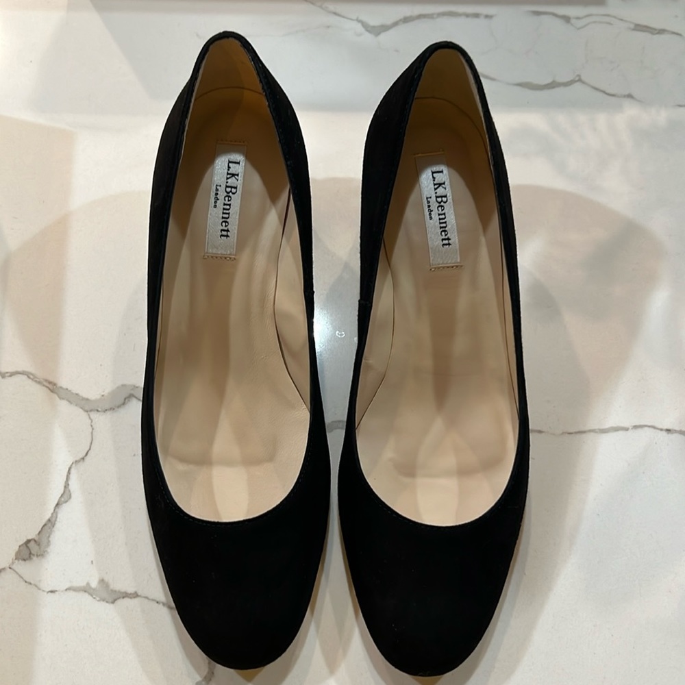 LK Bennett Shoes black suede NWT never worn size 39